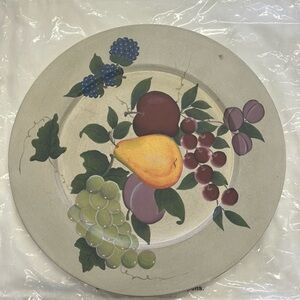 Vintage Home Interiors Fruit Plate Wall Art - Sonoma Collection